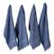 DII® Solid Vintage Stonewash Blue Waffle Terry Dish Towels, 4ct.